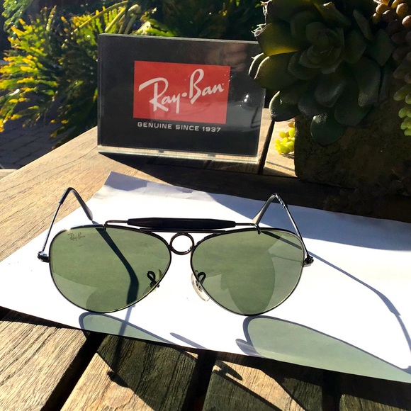 Authentic Ray-Ban Gunmetal Shooter Sunglasses